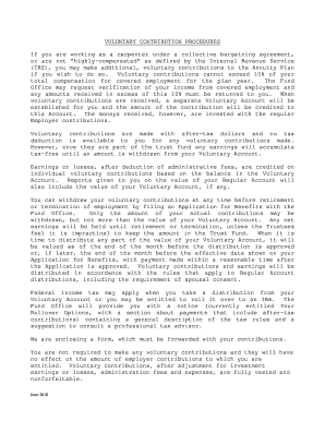 Voluntary Contribution Form