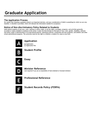 Graduate Application Form