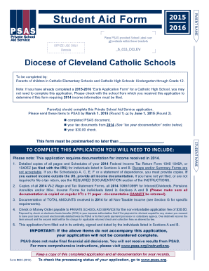 Private School Aid Service Application