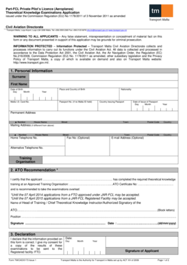 issued under the Commission Regulation (EU) No 1178/2011 of 3 November 2011 as amended