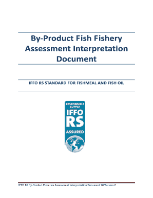 IFFO RS By-Product Fishery Assessment Form