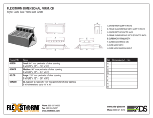 Flexstorm Dimensional Form