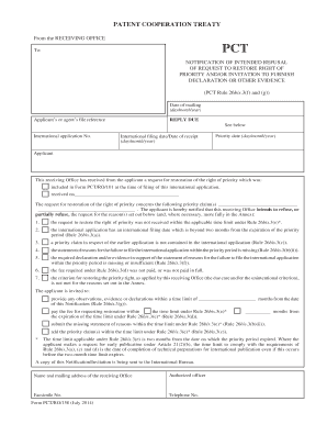 PCT Notification of Intended Refusal