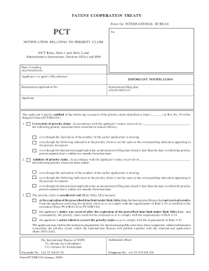 PCT Priority Claim Notification