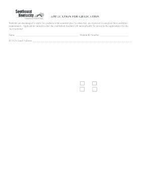 Application for Graduation