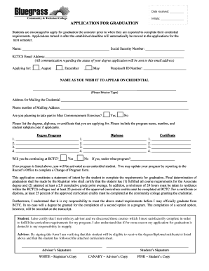 Application for Graduation