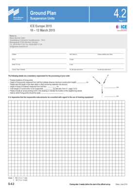 Exhibition Stand Suspension Form