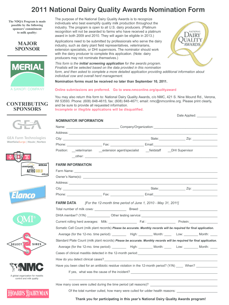 national dairy quality award Preview on Page 1