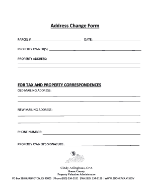 Address Change Form