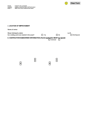 Michigan Plumbing Permit Application