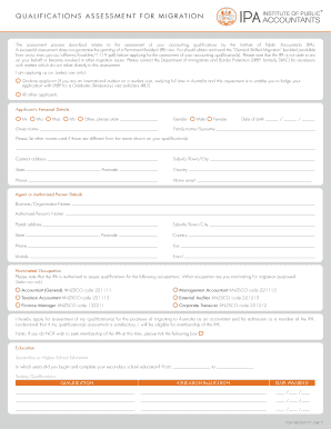 Qualifications Assessment for Migration