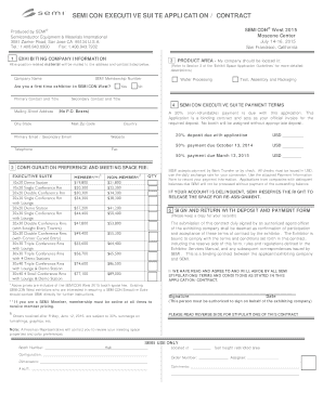 SEMICON West 2015 Exhibit Space Application