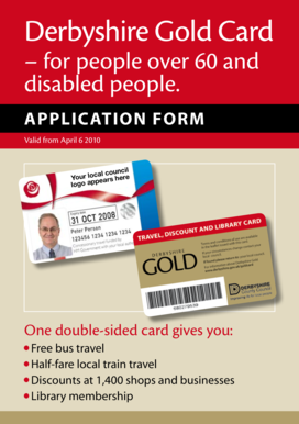 Derbyshire Gold Card Application Form