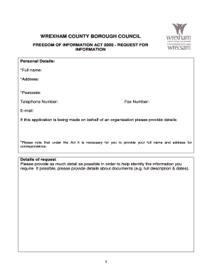 Freedom of Information Request Form