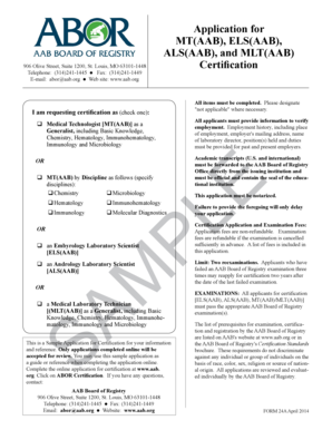 AAB Certification Application Form