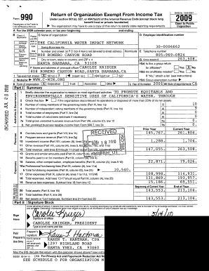 Form 990 Tax Exemption Return
