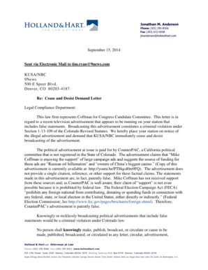 Mortgage letter of commitment - Anderson Phone (303) 295-8566 Fax (303) 672-6508 jmanderson hollandhart