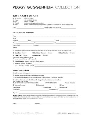 Gift Membership Form