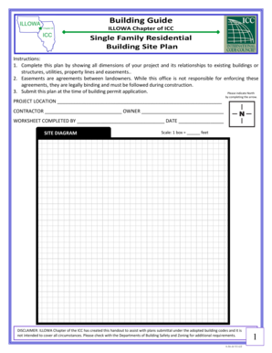 Single Family Residential Building Site Plan