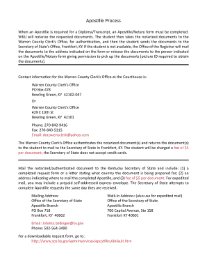 Wku apostilled transcripts form