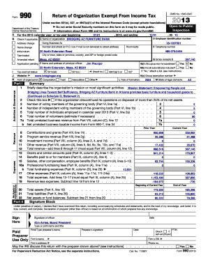 Form 990 Return of Organization Exempt From Income Tax