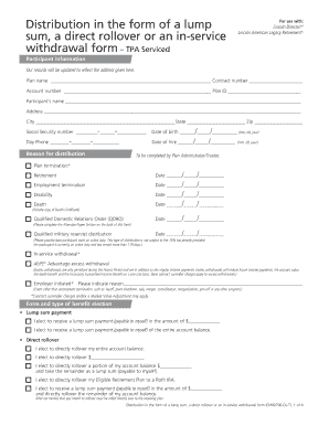 Lincoln Retirement Distribution Form