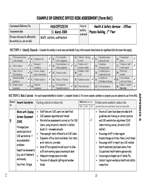 Examples of scholarship essays - example of filled hse risk assessment form