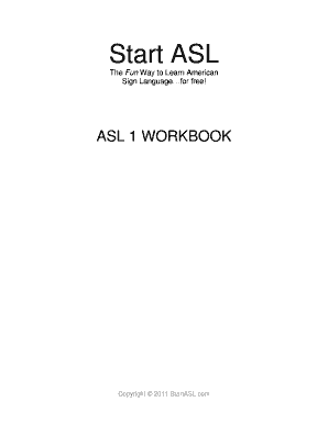 ASL 1 Workbook