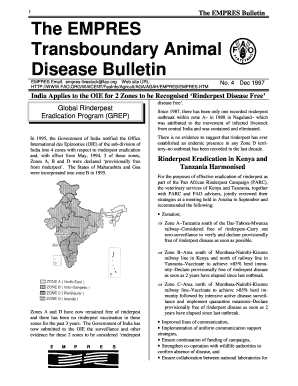 The EMPRES Transboundary Animal Disease Bulletin - FAO.org - ftp fao