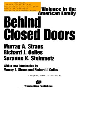 Behind Closed Doors: Violence in the American Family - Pubpages