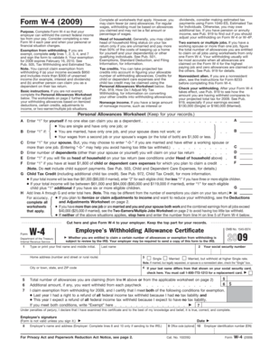 Form W-4 (2009)