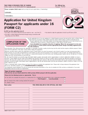 UK Passport Application for Children Under 16