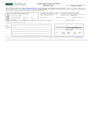 Transcript Request Form