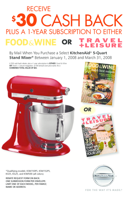 KitchenAid Stand Mixer Rebate Form