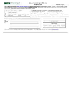 Transcript Request Form