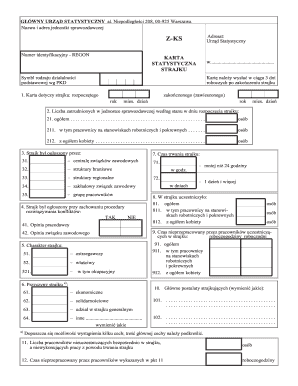 Polish Strike Statistical Form