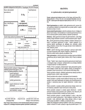 Polish Gastronomic Establishments Survey Form