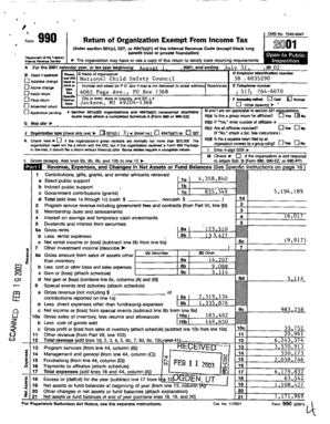Form 990 Return of Organization Exempt From Income Tax