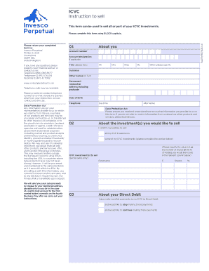 ICVC Investment Sale Instruction Form