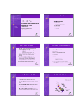 Medi-Cal Managed Care Breastfeeding Support Form