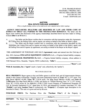 Virginia Real Estate Purchase Agreement