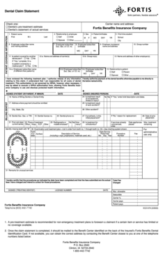 Company performance report sample - Assurant Dental Claim Form