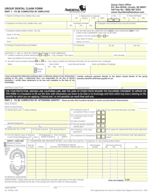 Group Dental Claim Form