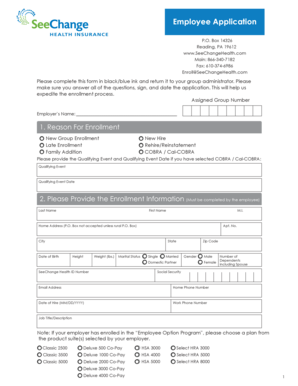 Employee Application Form