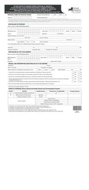 Singapore Financial Questionnaire Form