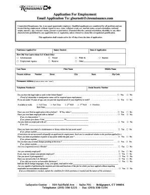 Employment Application Form