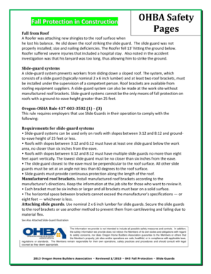 OHBA Safety Fall Protection Guide