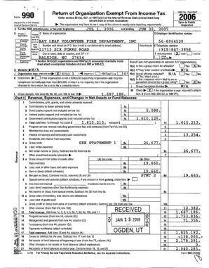 Form 990 Tax Return for Exempt Organizations
