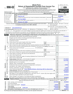 Form 990-EZ Return of Organization Exempt From Income Tax