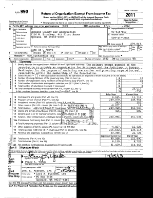 Form 990 Return of Organization Exempt From Income Tax